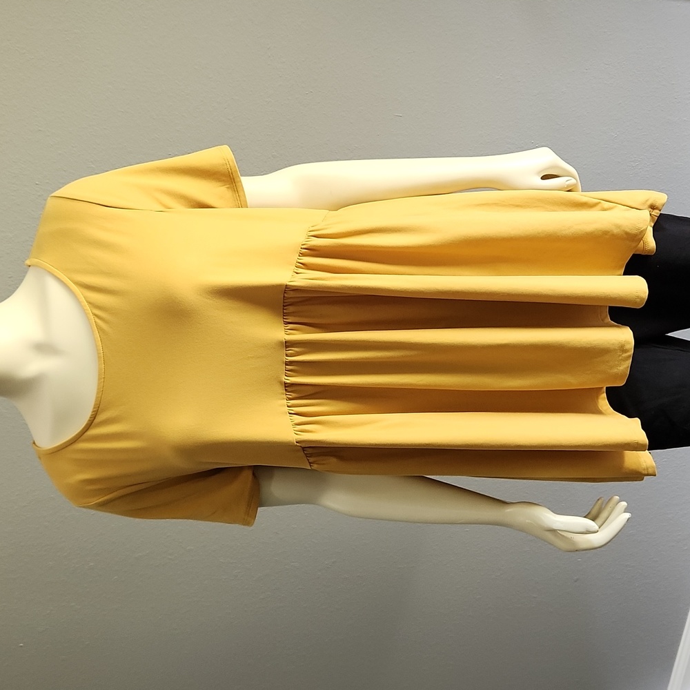 Mustard Baby Doll Top